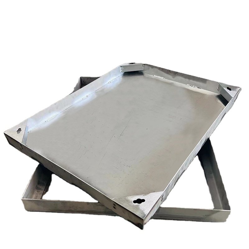 Recessed Stainless Steel Square Manhole Covers Galvanised Floor Access Covers Sheet Metal Fabrication Product