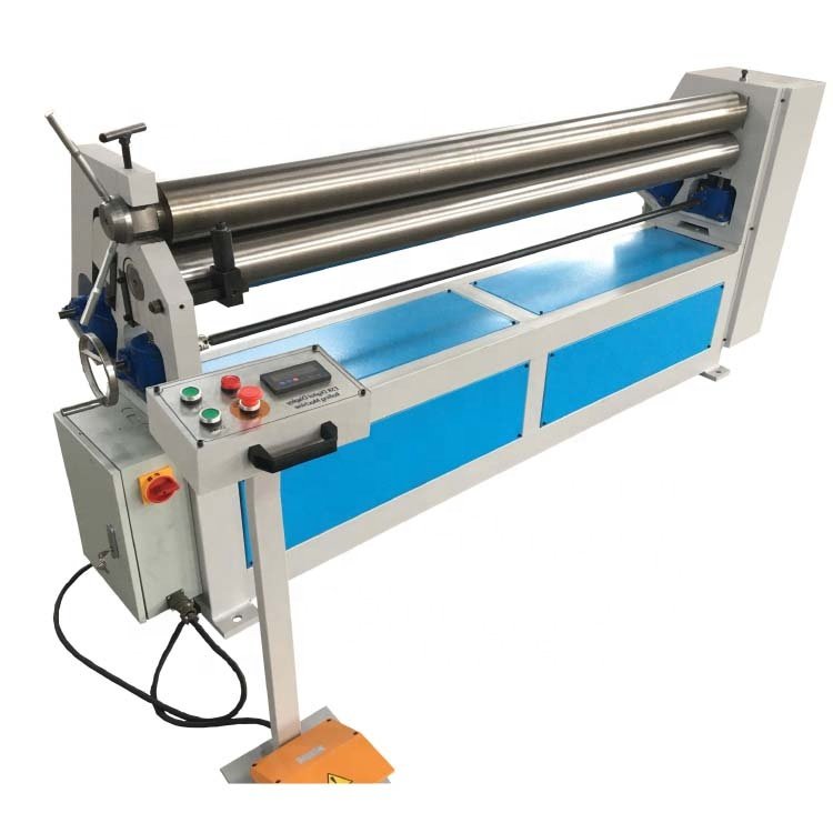 electric slip rolls 3-roller asymmetric mechanical steel plate rolling machine aluminum metal sheet round rolling machine
