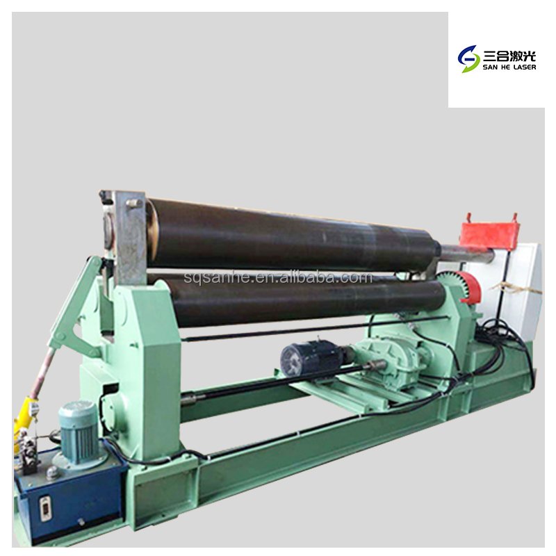 Iron Sheet Bender Metal Sheet Mechanical Rolling Machine 3 Roller Steel Plate Bending Machine For Sale