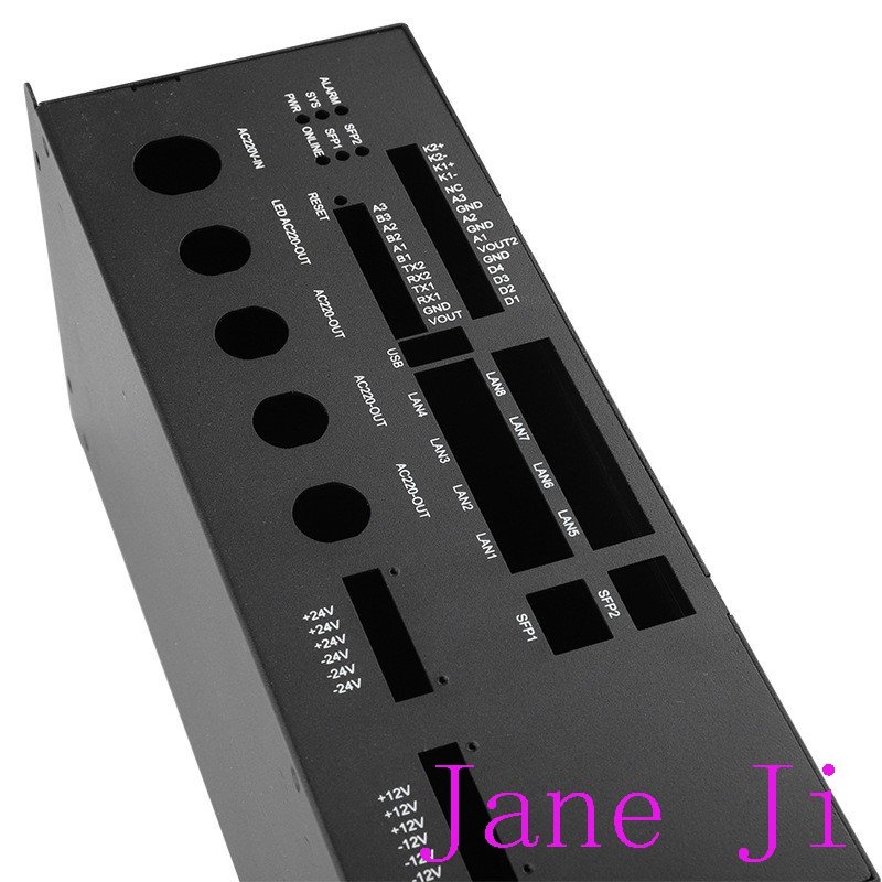 OEM sheet metal chassis cabinet bracket aluminum stainless steel sheet metal cutting bending parts fabrication