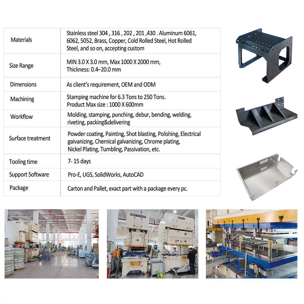 Custom Stainless Steel Fabrication Company Aluminum Sheet Metal Fabrication Service