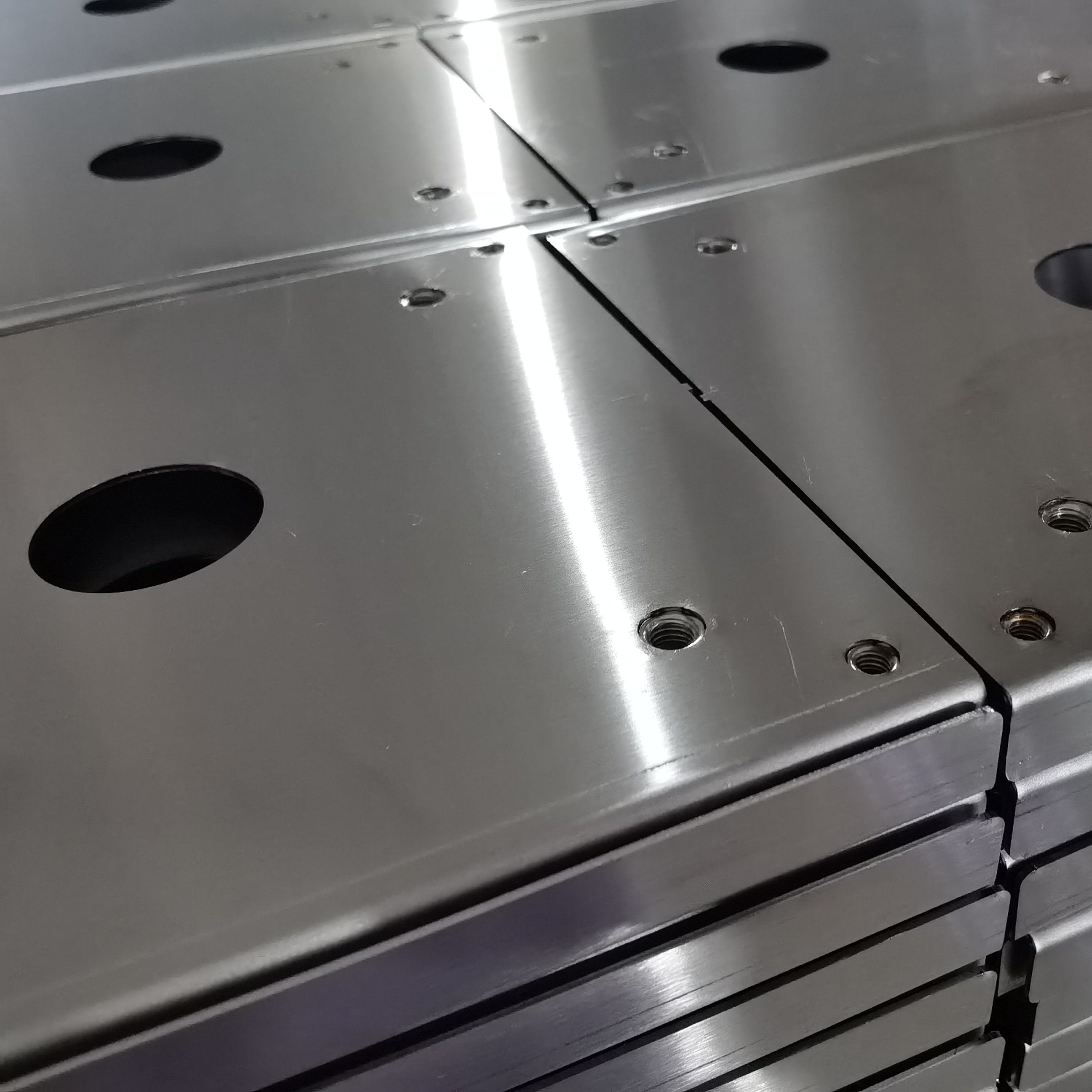 sheet metal fabrication manufacturing custom brush 304 201 316 stainless steel panel