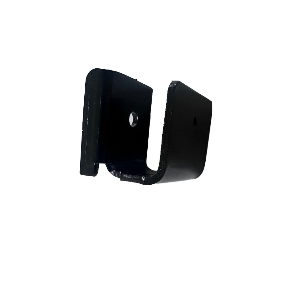19-Inch 1U Black Network Rack Cable Organizer Galvanized Metal Sheet Powder Coated Brackets 1U Network Sheet Metal Fabrication