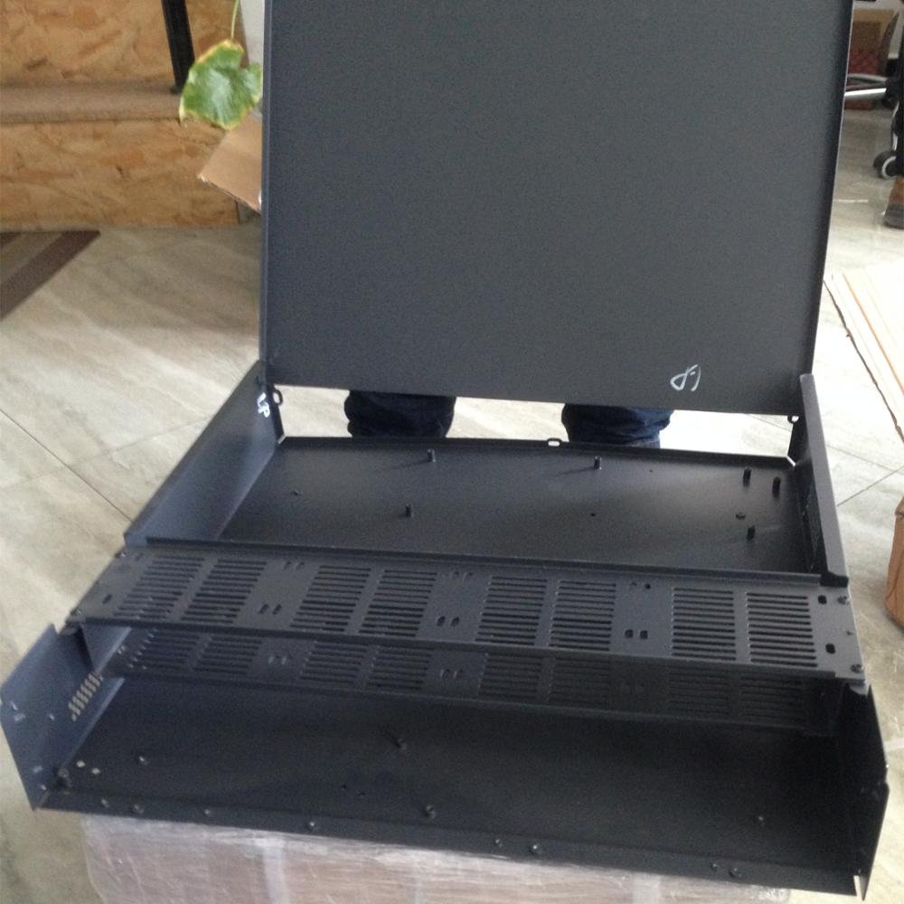 OEM Custom High Precision Black Powder Coating Carbon Steel Case Enclosure Electronics Box Sheet Metal Fabrication