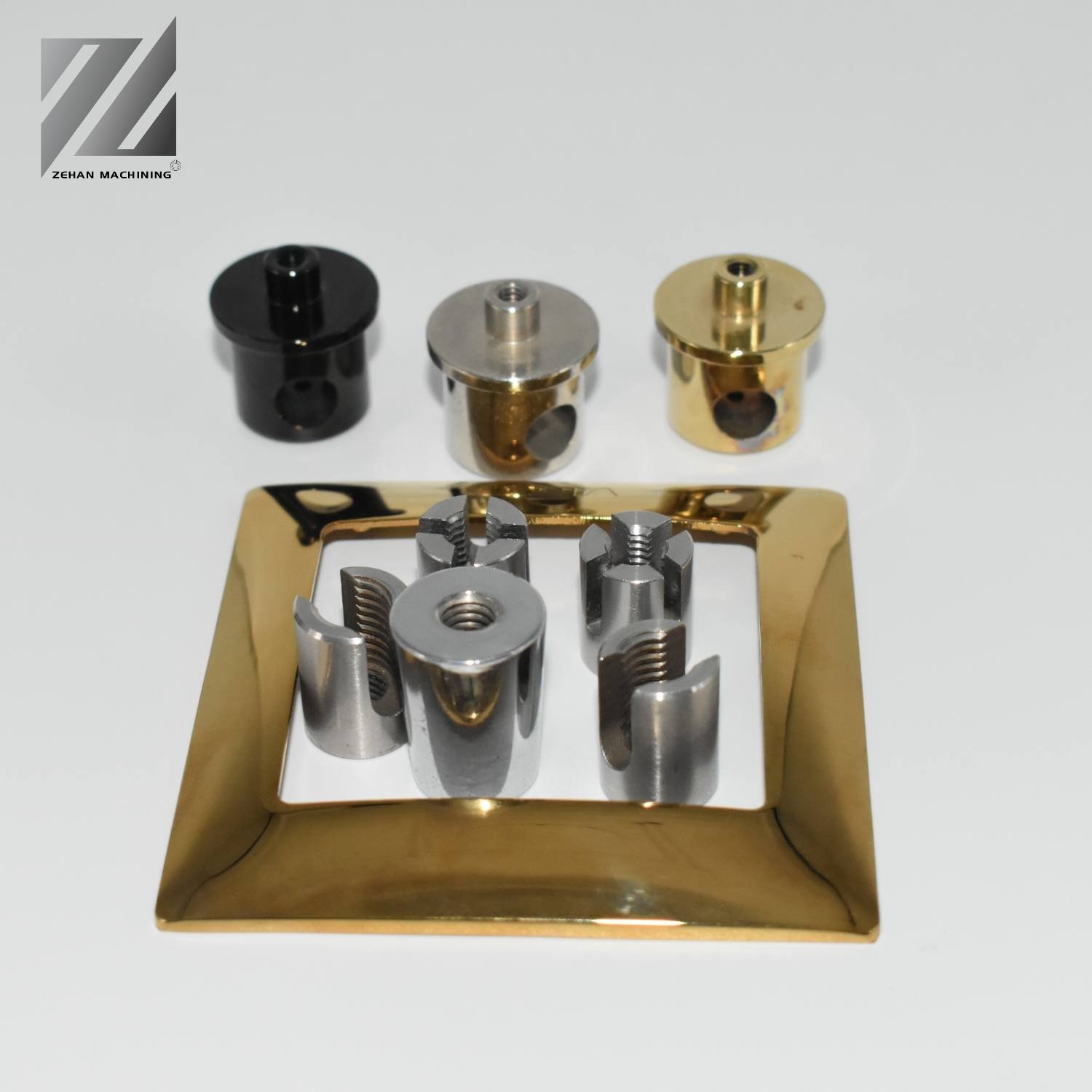 Professional Sheet Metal Fabrication Service Custom Gold Anodized Sheet Metal Case Sheet Metal Fabrication Parts