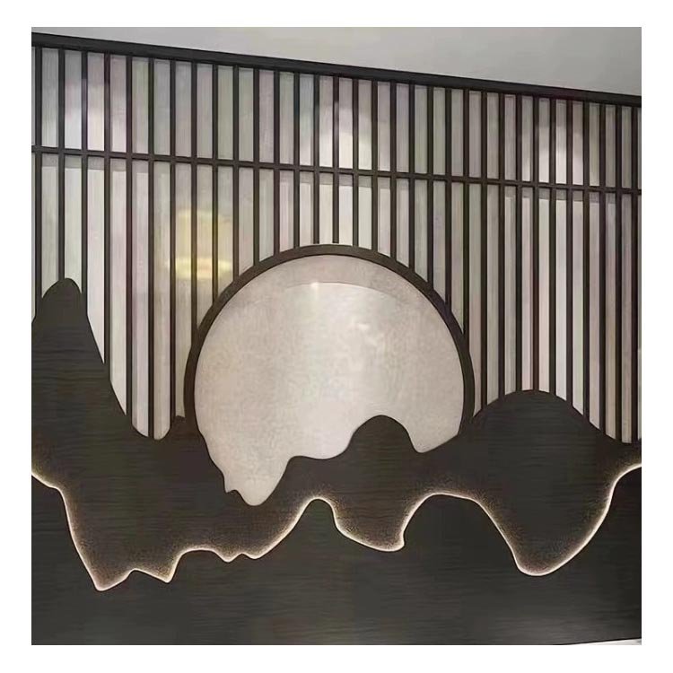 Aluminum alloy plate stainless steel fabrication custom decor sheet metal screen outdoor laser cutting metal