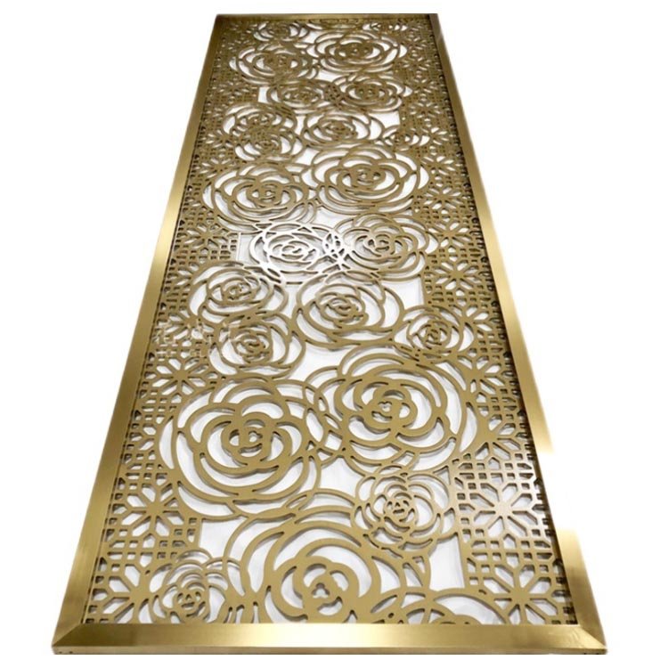 Aluminum alloy plate stainless steel fabrication custom decor sheet metal screen outdoor laser cutting metal
