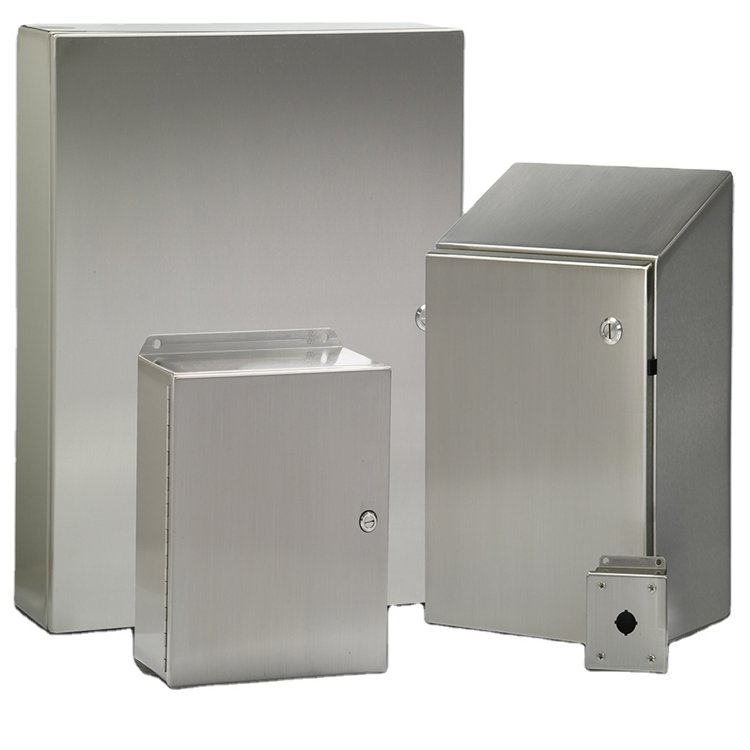 Stainless steel frame aluminum box steel enclosure sheet metal fabrication with powder coating