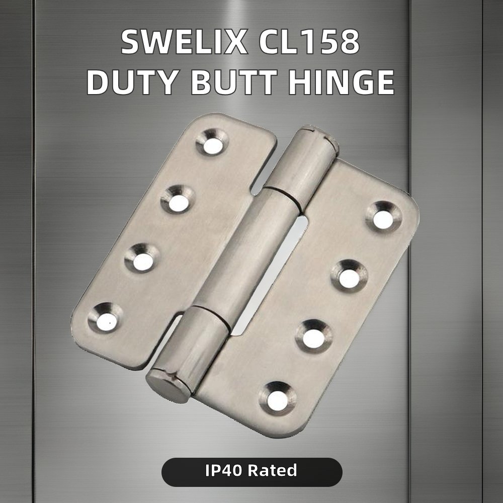 Swelix CL158 Stainless Steel Cold Rolled Electrical Cabinets Boxes Sheet Metal Duty Butt Hinge Sheet Metal Fabrication Product