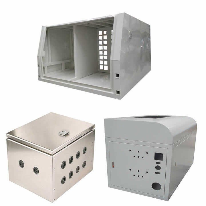 Custom IP67 Stainless Steel Sheet Metal Fabrication Instrument Case Chassis Shell Cover aluminum anodized extrusion enclosure