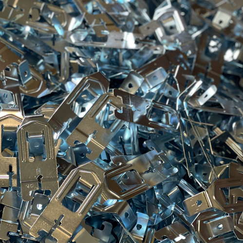 Galvanized Blue Zinc Plating Plated Custom Sheet Metal Fabrication Stamping Stainless Steel Part Deep Drawing Product