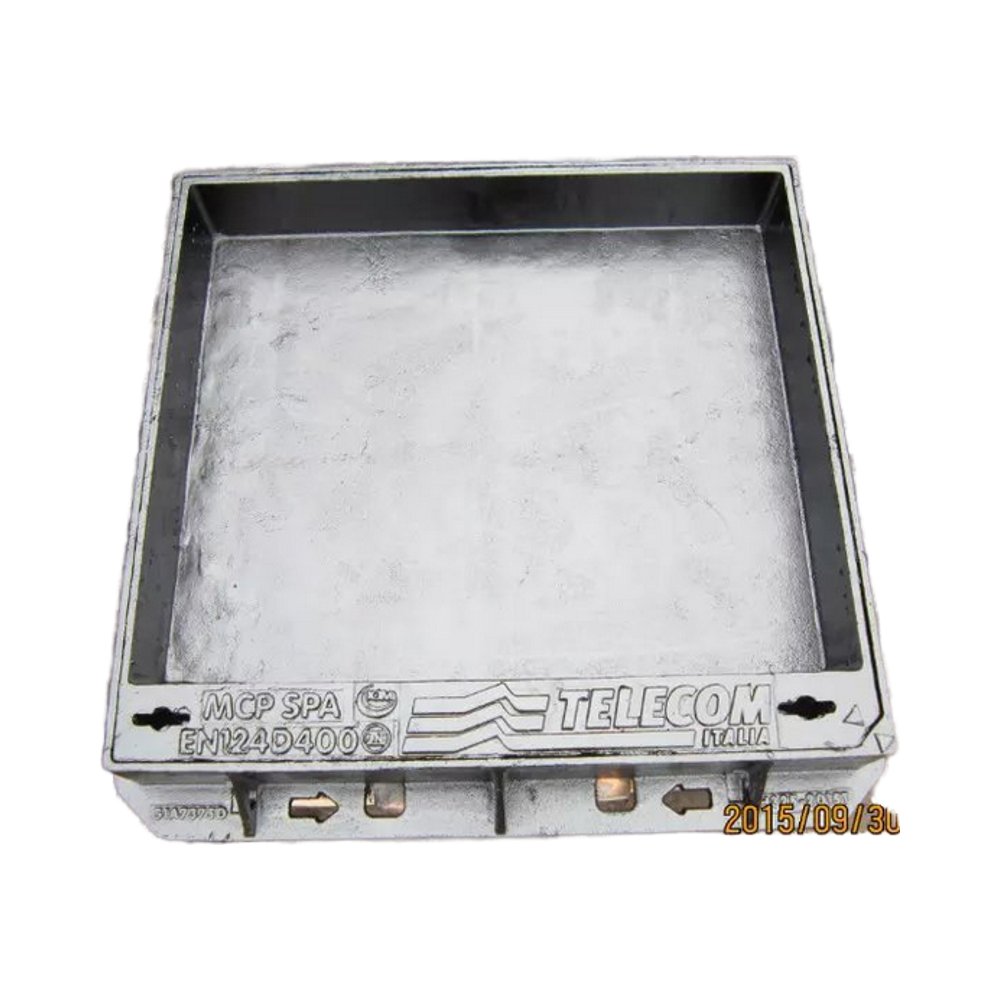 EN 124 Standard Ductile Iron Manhole Cover Frame B125 C250 D400 Recessed Type Black Paint Round/Square Sheet Metal Fabrication