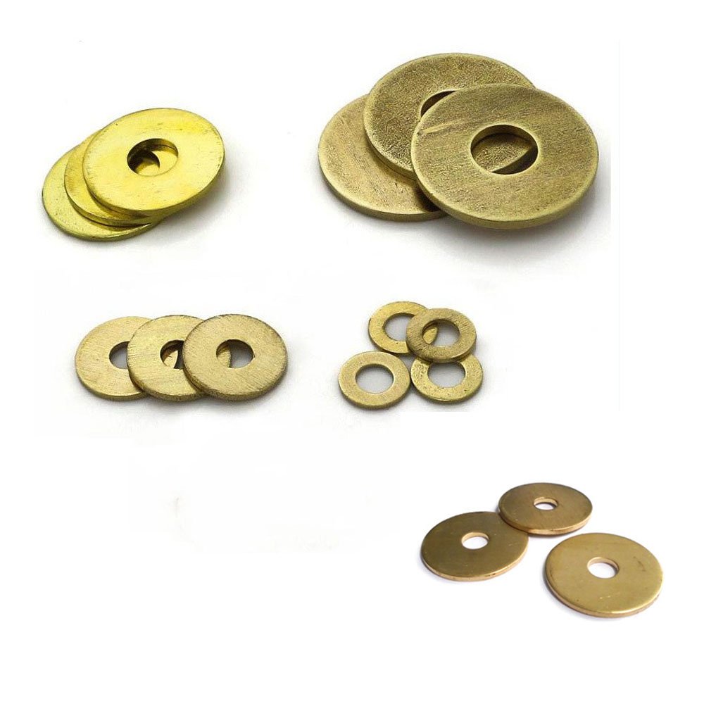 Custom Sheet Metal Fabrication Gold Tone Titanium Ti Metric Plain Flat Washer Flat Ring Copper Crush Washers