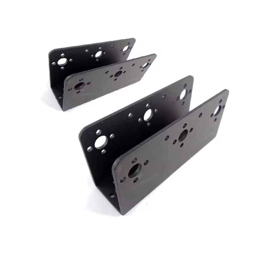 Custom Sheet Metal Fabrication Aluminum Servo Mount Bracket Pan Tilt Servo Bracket Sensor Mount U Shape Bracket