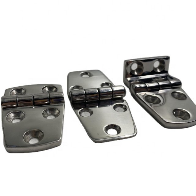 OEM Custom Stainless Steel Sheet Metal Fabrication Trailer Truck Body Parts Copper Container Door Hinge Stamping Bending Process