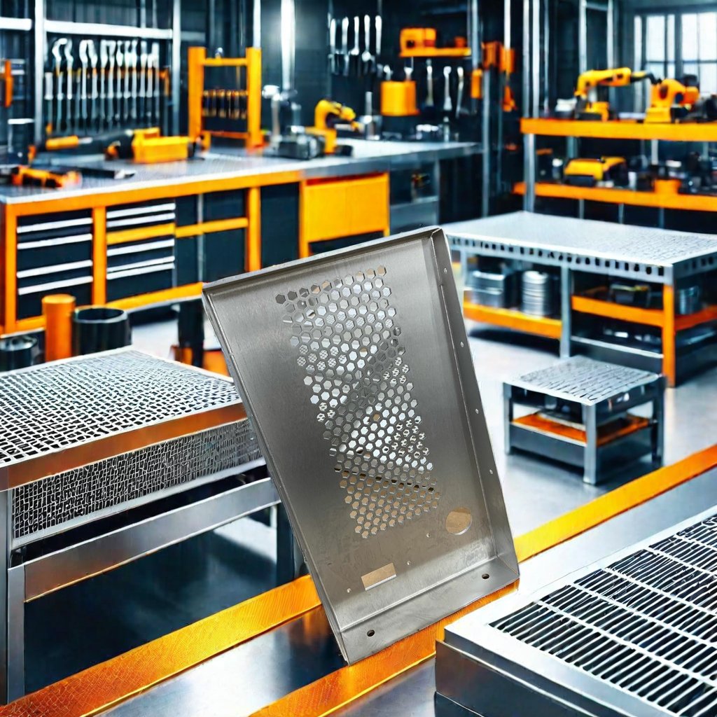 Perforation Sheet Fabricated Screen Panel for Metal Speaker sheet metal parts