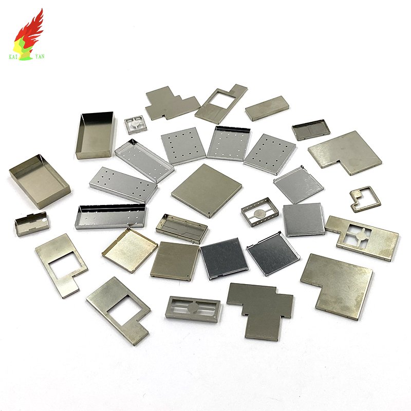 Custom Nickel Copper Zinc Alloy Metal Stamping RF Shiled Insulation Shielding Enclosure Cover Sheet Metal Fabrication Parts