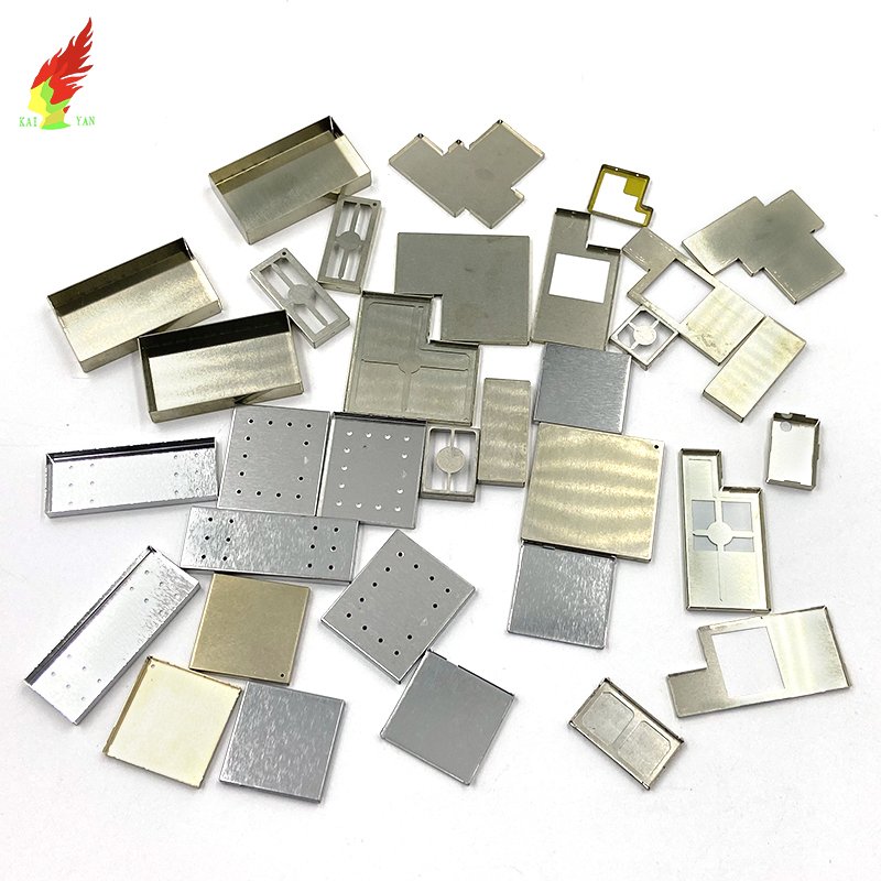 Custom Nickel Copper Zinc Alloy Metal Stamping RF Shiled Insulation Shielding Enclosure Cover Sheet Metal Fabrication Parts