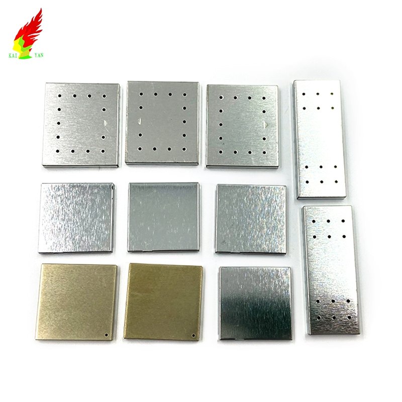 Custom Nickel Copper Zinc Alloy Metal Stamping RF Shiled Insulation Shielding Enclosure Cover Sheet Metal Fabrication Parts
