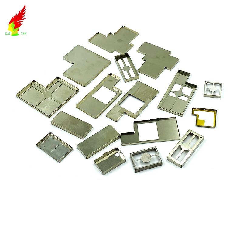 Custom Nickel Copper Zinc Alloy Metal Stamping RF Shiled Insulation Shielding Enclosure Cover Sheet Metal Fabrication Parts