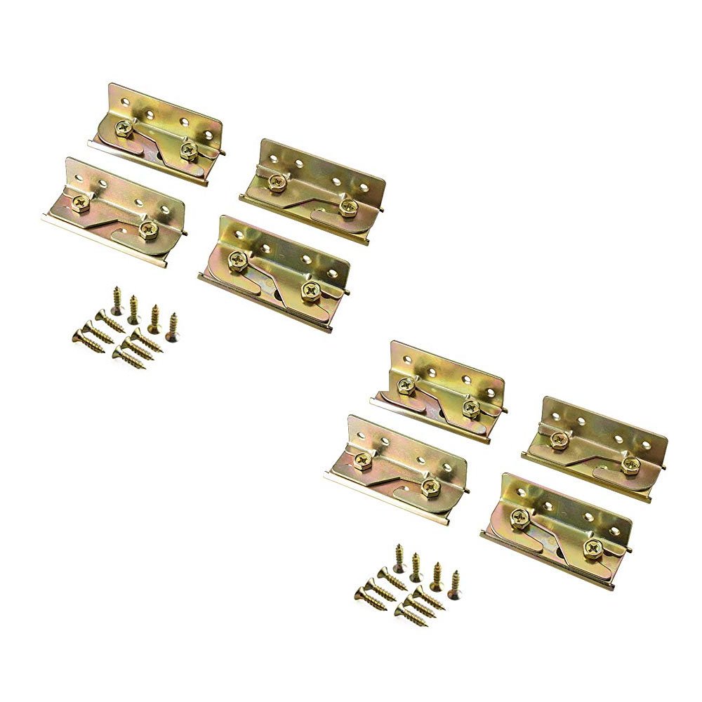 Custom Sheet Metal Fabrication Manufacturer Bed Frame Brackets Bed Rail Brackets Bed Frame Connectors with Screws