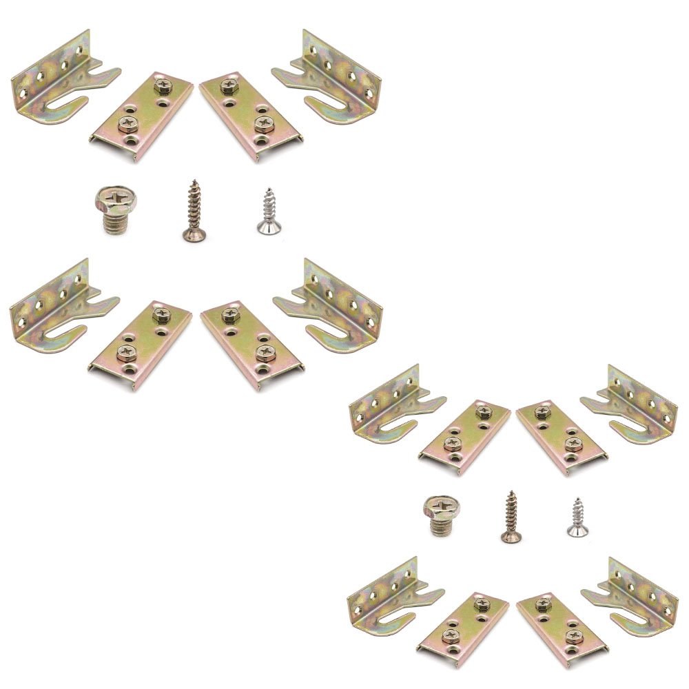 Custom Sheet Metal Fabrication Manufacturer Bed Frame Brackets Bed Rail Brackets Bed Frame Connectors with Screws