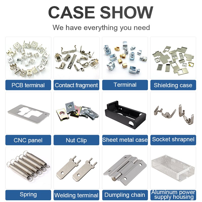 Customized Metal Stamping Parts Sheet Metal Stamping Stainless Steel Contact Shrapnel Clip