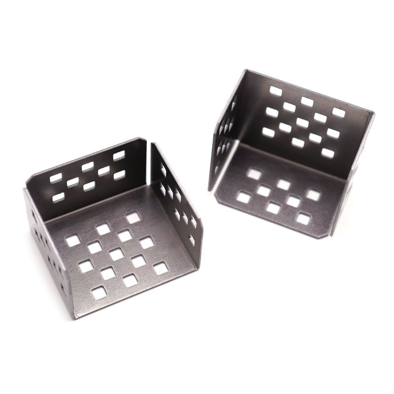 Custom Sheet Metal Fabrication Service Porous Stamping Parts Stainless Steel Galvanizing Bevel Gearbox Bracket