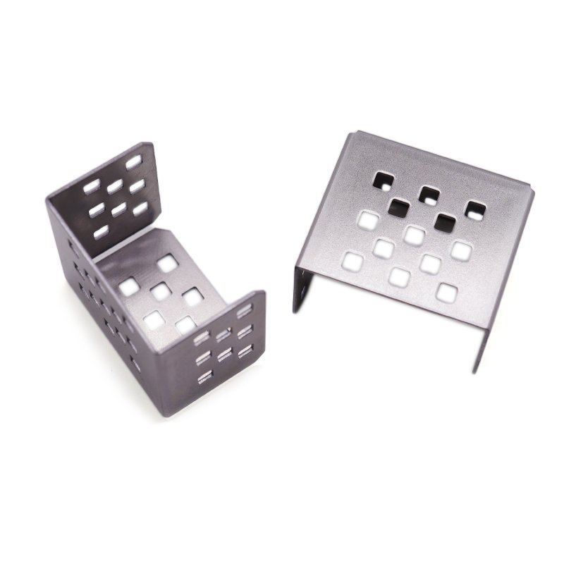 Custom Sheet Metal Fabrication Service Porous Stamping Parts Stainless Steel Galvanizing Bevel Gearbox Bracket
