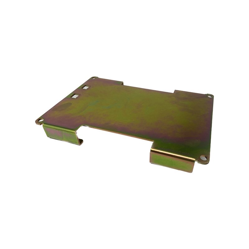 Qingdao Factory Sheet Metal Fabrication Service Yellow Zinc Finishing Steel Sheet Metal Stamping Punching Parts