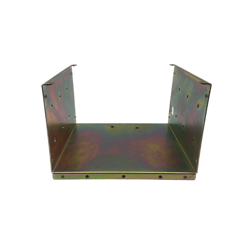 Qingdao Factory Sheet Metal Fabrication Service Yellow Zinc Finishing Steel Sheet Metal Stamping Punching Parts