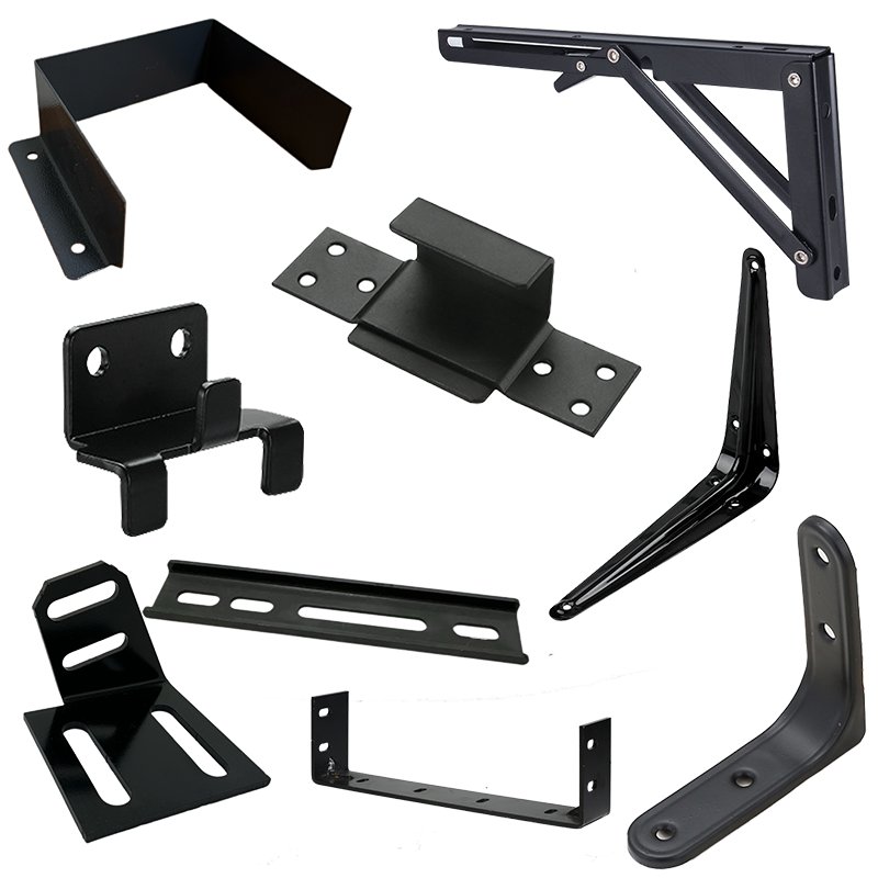 Custom Sheet Metal Fabrication High Quality Powder Coated Bracket Durable Aluminium Iron Stamping Parts Including Steel Brass