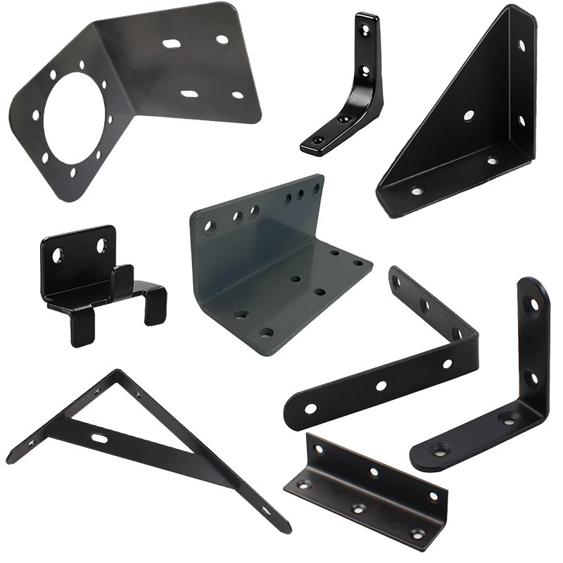Custom Sheet Metal Fabrication High Quality Powder Coated Bracket Durable Aluminium Iron Stamping Parts Including Steel Brass