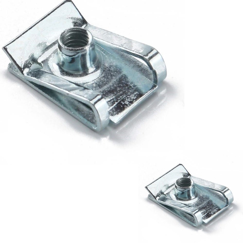 Custom Sheet Metal Fabrication Zinc Plated Spring Clip Nut spring steel speed fastener u nut clip spire clips fasteners