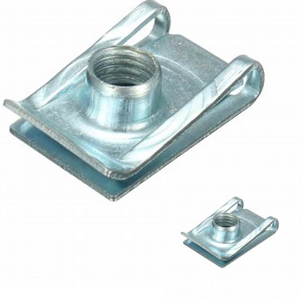 Custom Sheet Metal Fabrication Zinc Plated Spring Clip Nut spring steel speed fastener u nut clip spire clips fasteners