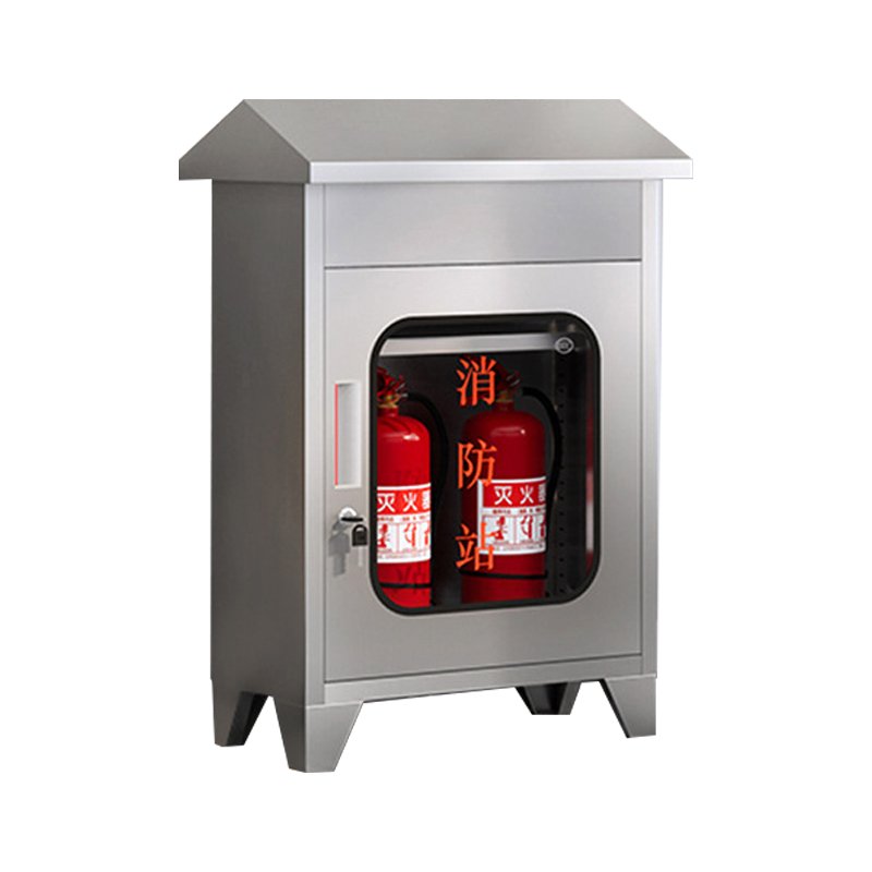 School Fire Prevention Equipment Display Cabinet Stainless Steel Fire Box Sheet Metal Fabrication Mall Fire Equipment Display