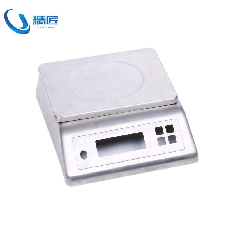 Stainless steel weight scale enclosure customization sheet metal fabrication deep drawn