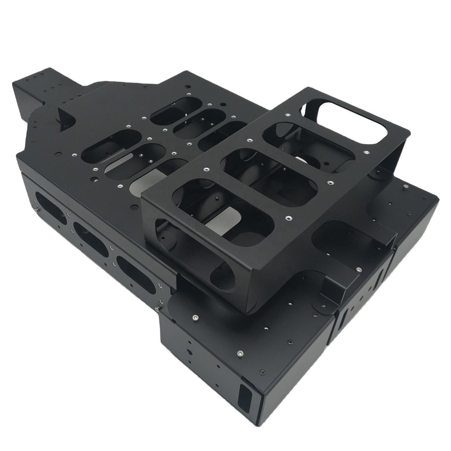 Professional Sheet Metal Fabrication service custom black anodized sheet metal case Sheet metal fabrication parts