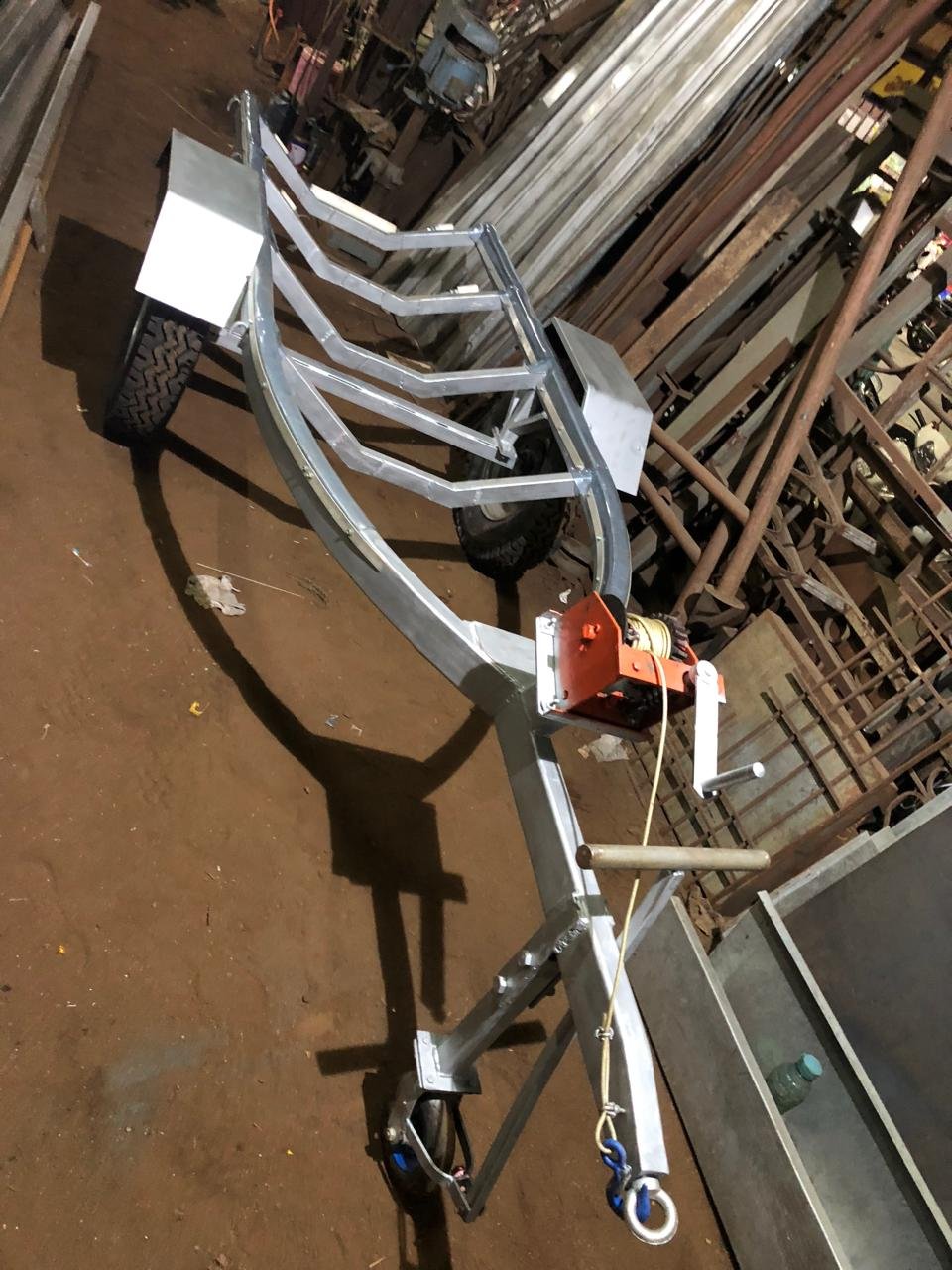 Customized MS Steel Boat Rack with Strong Solid Frame for Trucks and Vehicles Sheet Metal Fabrication Product Category