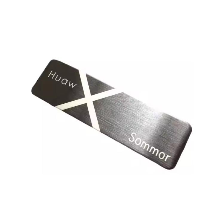 OEM Baggage tag Sheet metal laser cut Stainless steel nameplate metal tags metal logo design crafts