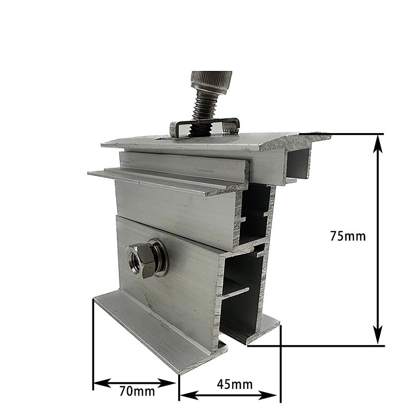 Grounding Clips for Solar Panel Mounting Aluminum Sheet Metal Fabrication