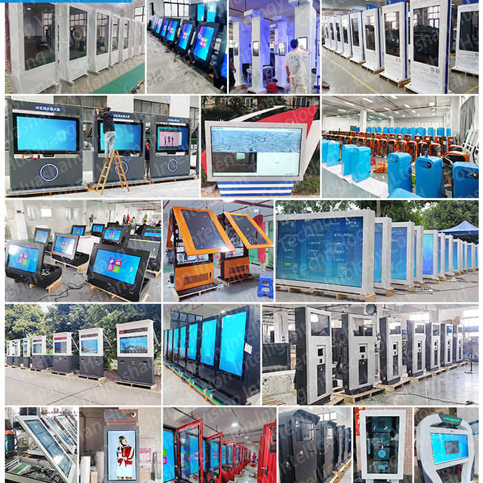 Information Interactive Kiosk Shell Advertising Digital Signage Enclosure Self Service Kiosk Case Sheet Metal Fabrication