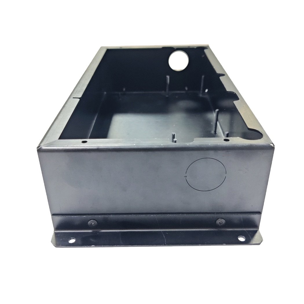 Dongguan sheet metal fabrication aluminum enclosure,brushed aluminum alloy material black anodized metal box