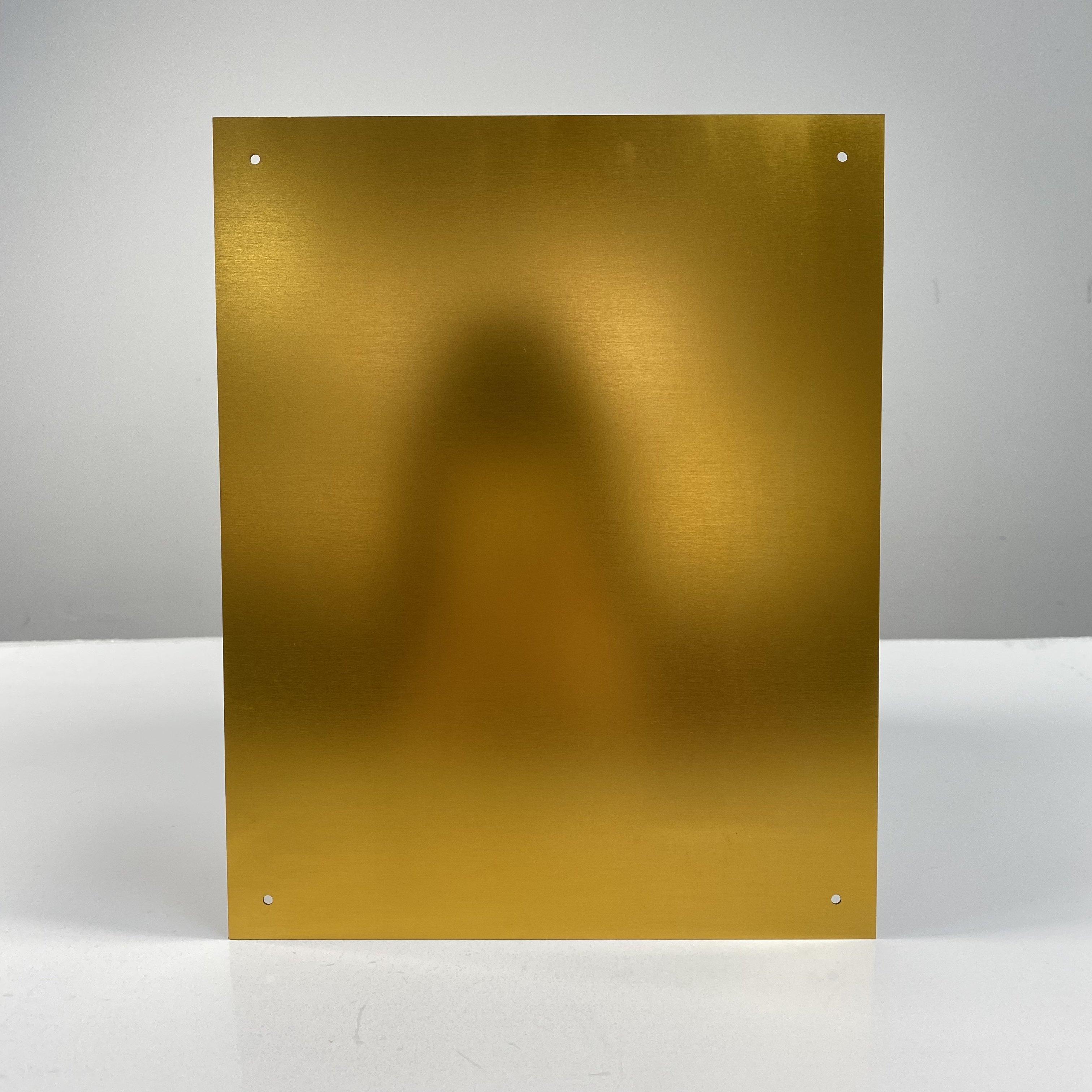 OEM factory sheet metal fabrication Anodized aluminum plates Gold and blue anodized aluminum plate