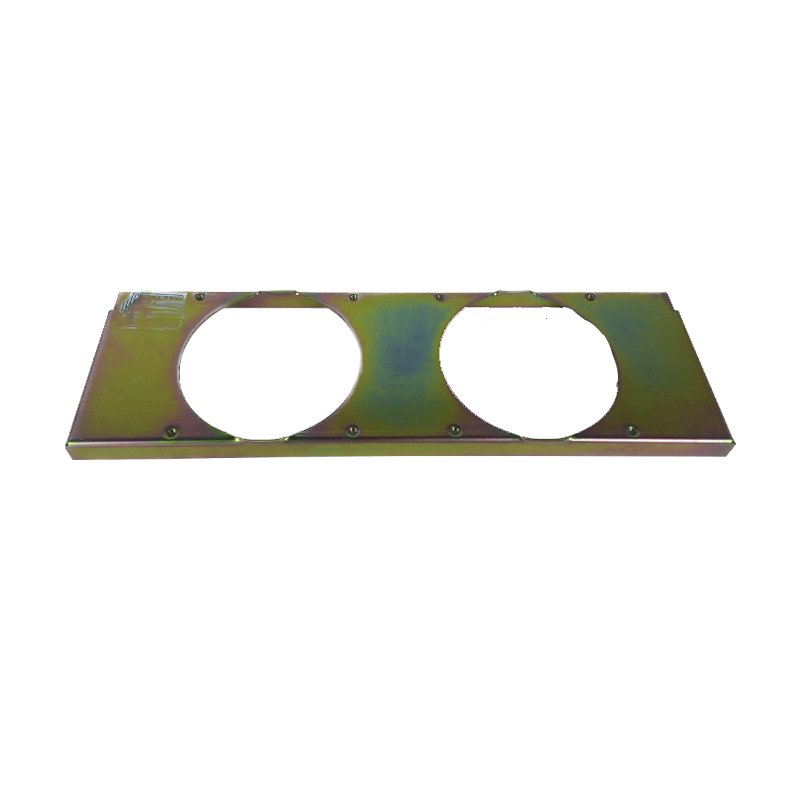 Qingdao Sheet Metal Fabrication Service Steel /Aluminum Laser Cutting Process Sheet Metal tamping Parts with Zinc Finishing