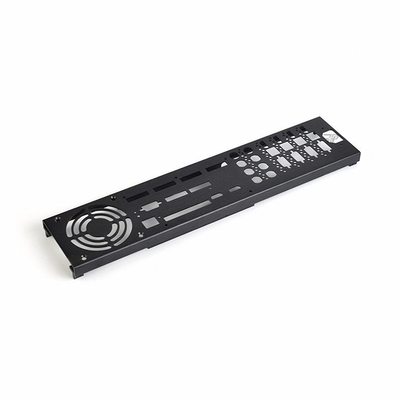Aluminum spcc sheet metal fabrication processing for audio amplifier panel