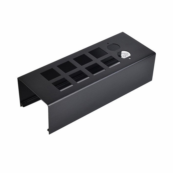 Aluminum spcc sheet metal fabrication processing for audio amplifier panel