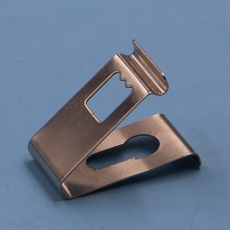 ISO Factory Custom Made High Precision Zinc Plated Sheet Metal Spring Steel Holster Belt Clip