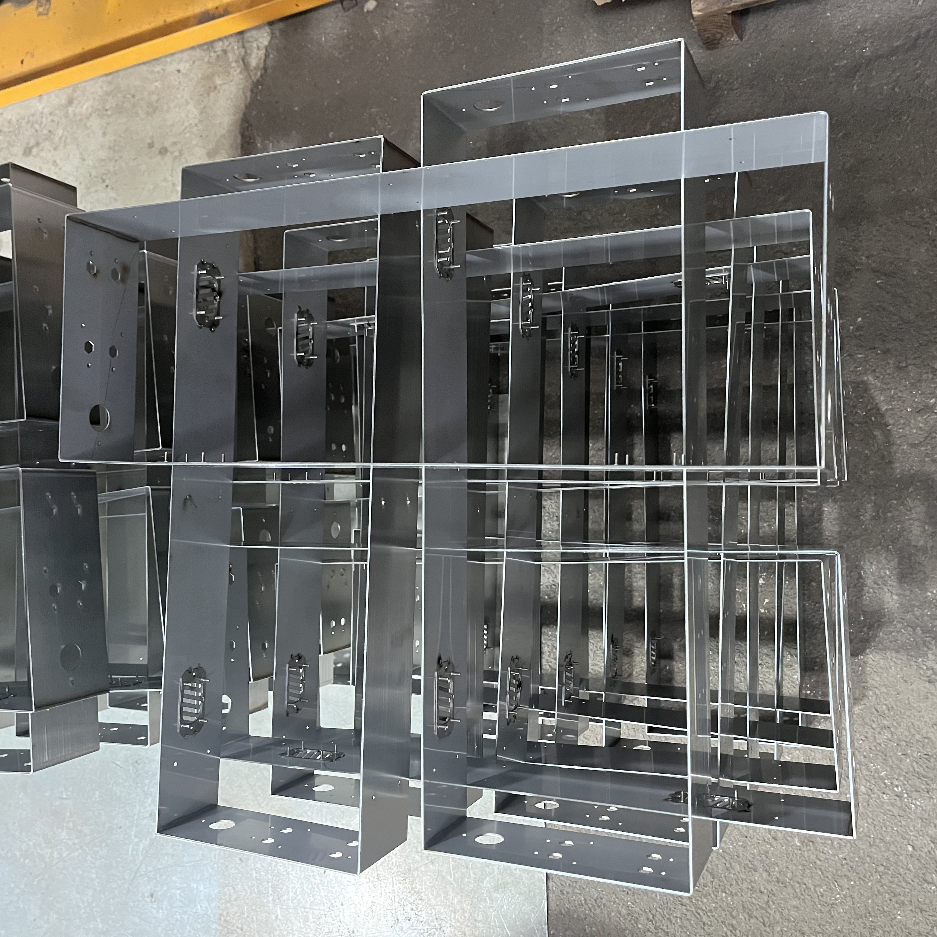 Sheet Metal Fabrication Laser Cutting Welding Service Custom Carbon Steel Metal Chassis