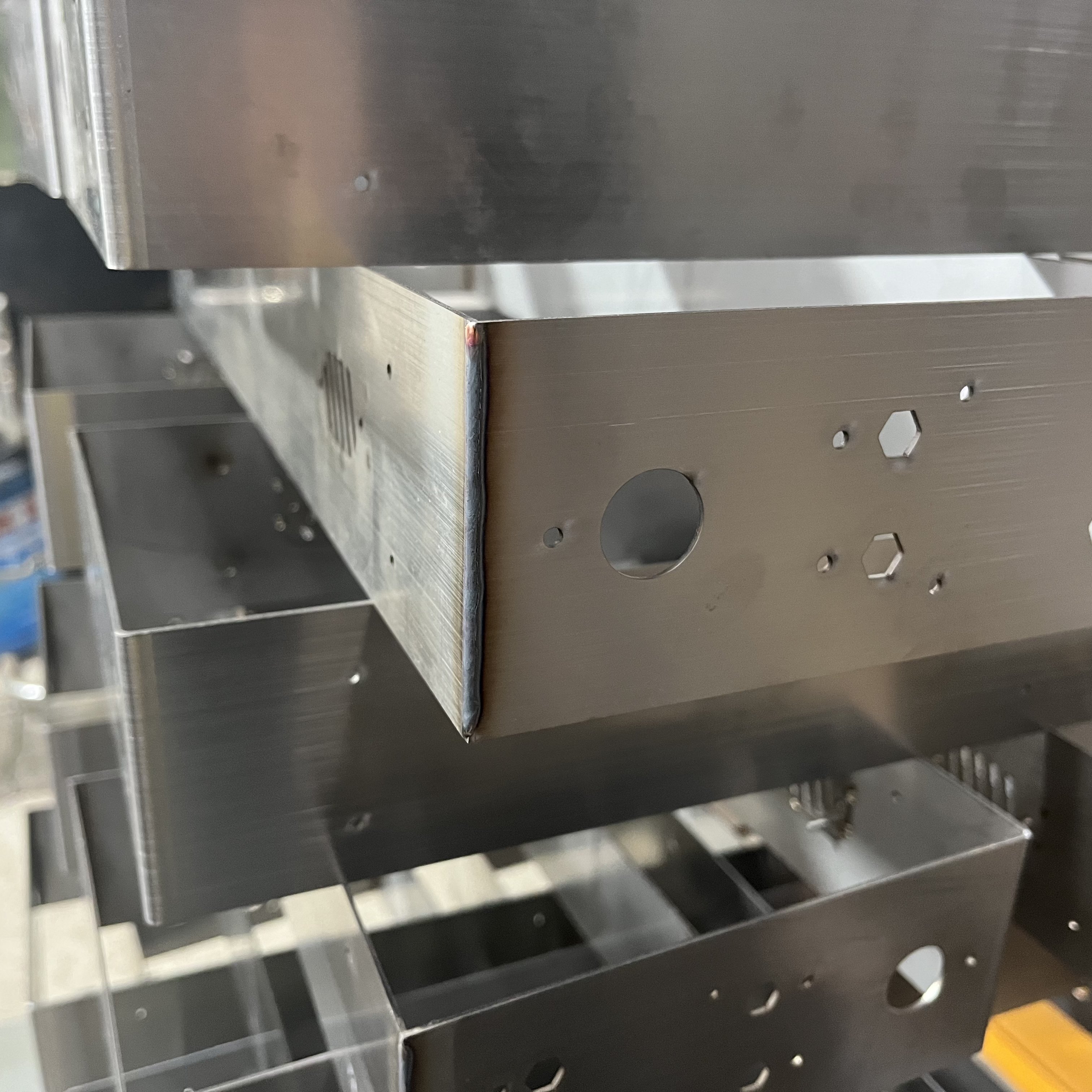 Sheet Metal Fabrication Laser Cutting Welding Service Custom Carbon Steel Metal Chassis